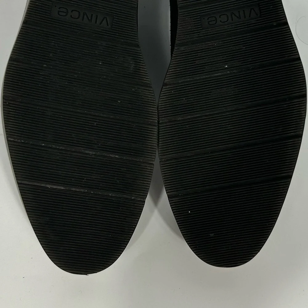 VINCE Black Davy Slip-on Oxford Suede Platform Shoes Size 7